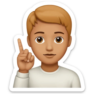 XO with fingera sticker