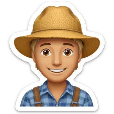 papa le gusta la iidea granjero  sticker