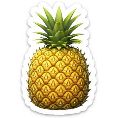 pineapple with the crown down sticker
