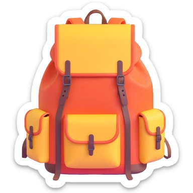 camping backpack sticker