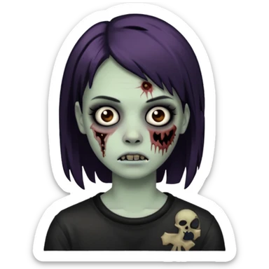 emo grunge y2k zombie sticker