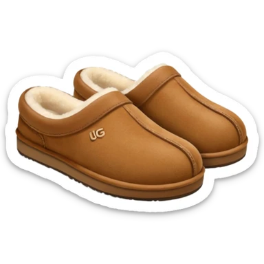 cozy autumn ugg slippers sticker