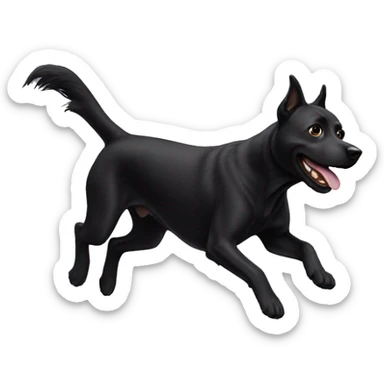 Black Dog Flying sticker