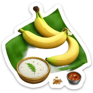 indian thali ona banana lea sticker