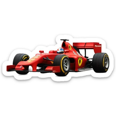 formula 1 ferrari racing car  sticker