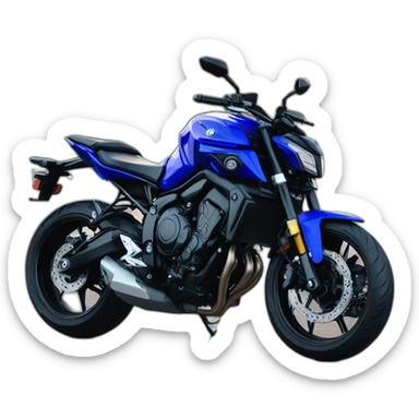 yamaha mt07 blue 2021 sticker