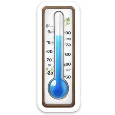 thermometer for living room sticker