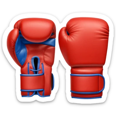 boxing gloves pair sporty sticker