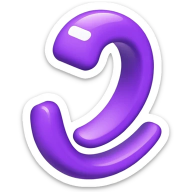 Loop in purple  sticker