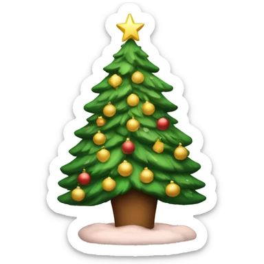 Aesthetic Christmas tree sticker