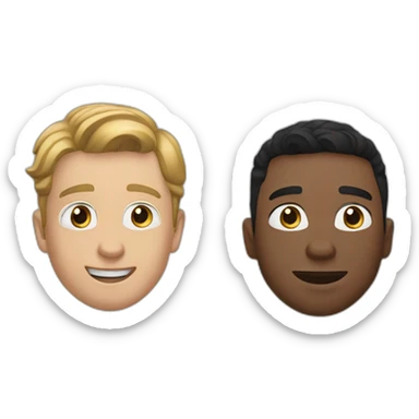 Henry and Alex from the movie red white and royal blue sticker