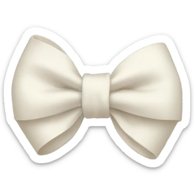 off white bow sticker