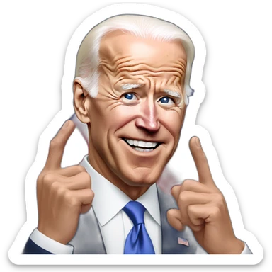 Joe biden snaps Fingers sticker