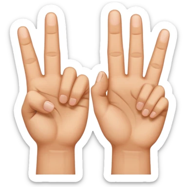 Le signe du rappeur Jul, avec les 2 mains: pouce sur le côté et index et majeur levés. Mis côte à côte, formant les lettres JUL sticker