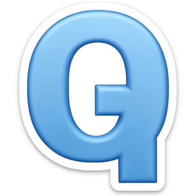 Letter o Blue With Hair With the letter H, which is greater, the same thing sticker
