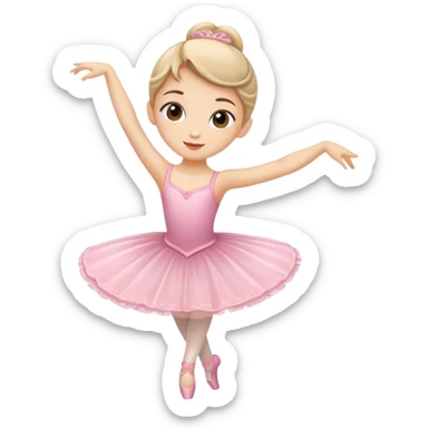 A dancing fair ballerina sticker