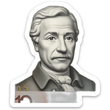 euro banknote sticker