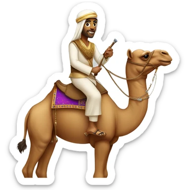 arabian prince on the camel sticker