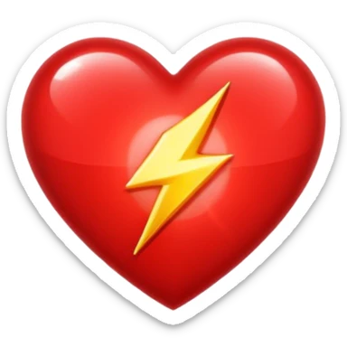 The flash on valentines sticker