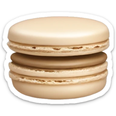 Beige macaron  sticker