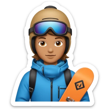 Snowboarder hold sticker