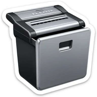 paper shredder sticker