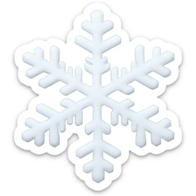 Snowflake sticker