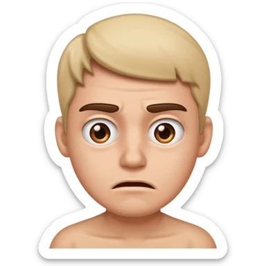 A person looking absolutely disgusted  sticker