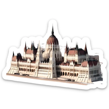 budapest parliament sticker