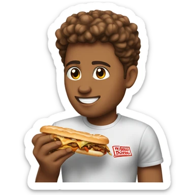 tyler my boyfriend eating in n out cheeburgers while also stuffing dominos pizza sticker