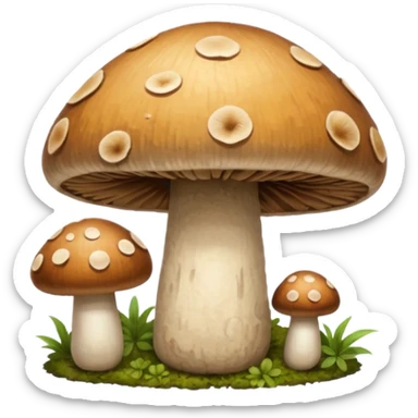eastern medicine mushrooms sticker