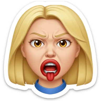 Sexy girl being gagged by man sticker