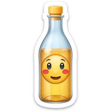 une bouteille de cristaline sticker