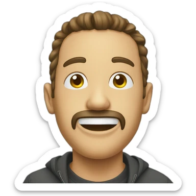 Riendo_ y tapándose la boca sticker