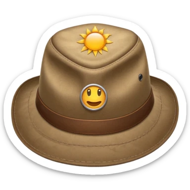 safari hat sticker