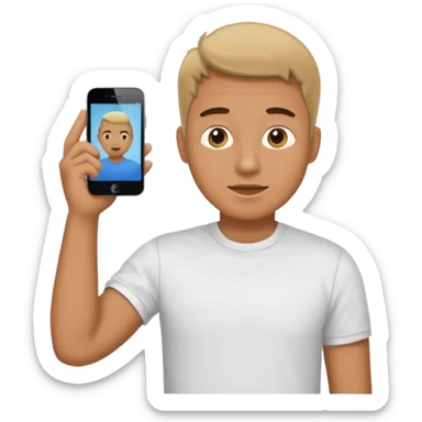 HOMBRE LLAMANDO A SU AMIGO sticker