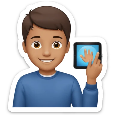 Awesome Boy  ,talk tap2 screen and share.. Tqvm sticker