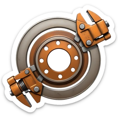 brake disk and caliper sticker