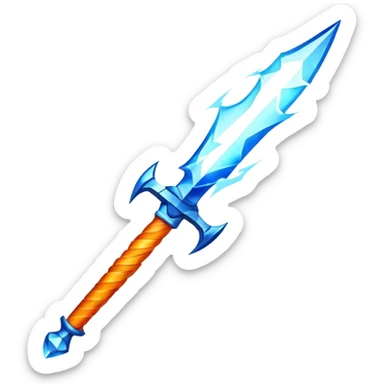 Fire sword x lightning x ice x wind sticker