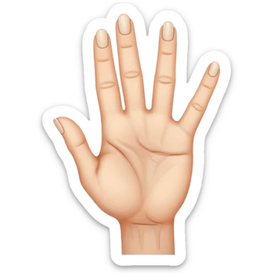 hand with two fingers down  sticker