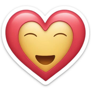 Heart banded sticker