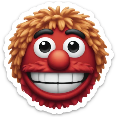 A muppet. sticker