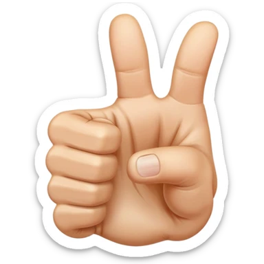 thumbs up like gesture sticker