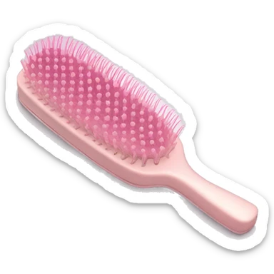 Light pink hairbrush sticker