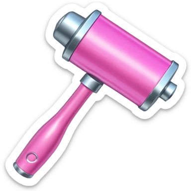 Pink big party hammer sticker