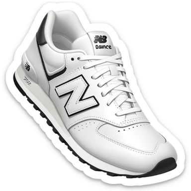 White New Balance shoes sticker