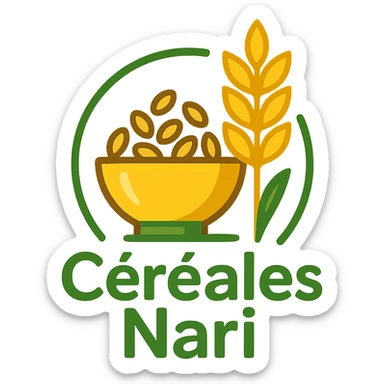  logo pour un magasin de céréales !! Du nom de "céréales nari " sticker