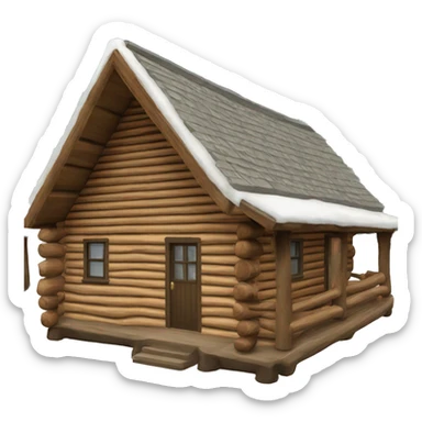 log cabin sticker