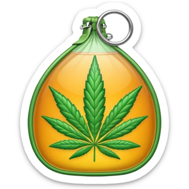 cannabis weed bud pack zip transparent sticker
