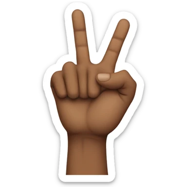 West side hand sign sticker